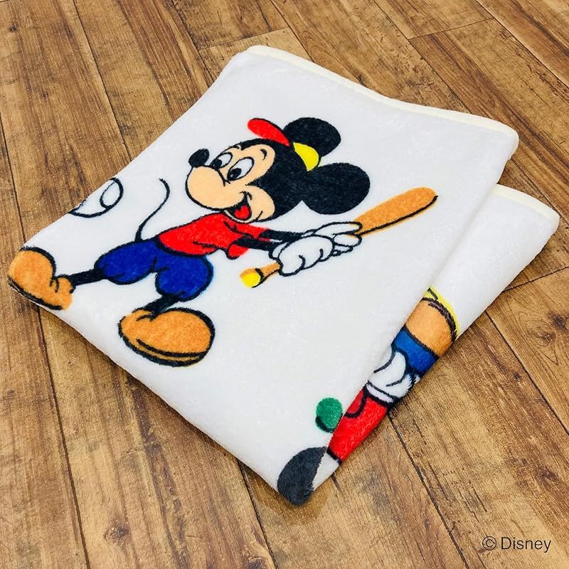 【特価商品】MORIPiLO モリシタ 膝掛け ブランケット 三郷陶器 ミッキー アイボリー 70x100cm ハーフケット ディズニー キャラクターグッズ