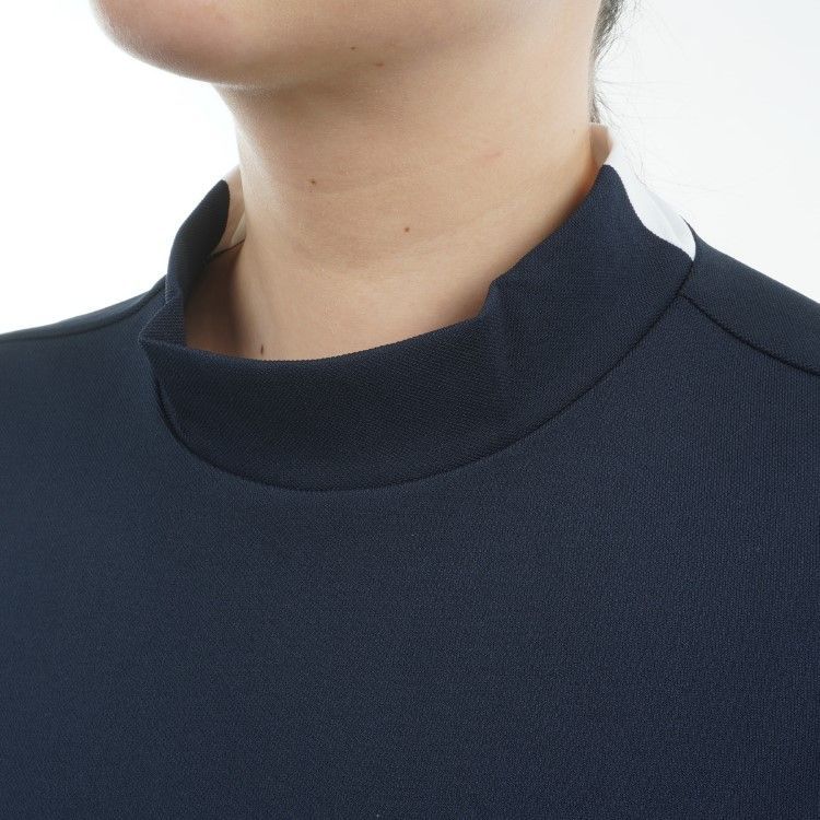 アドミラルゴルフ シャツ モックシャツ レディース 半袖 モックネック 吸汗速乾 ストレッチ ゴルフウェア ブランド ロゴ 無地 春 夏 ADLA527 Admiral golf アドミラルゴルフ シャツ モックシャツ レディース 半袖 モックネック