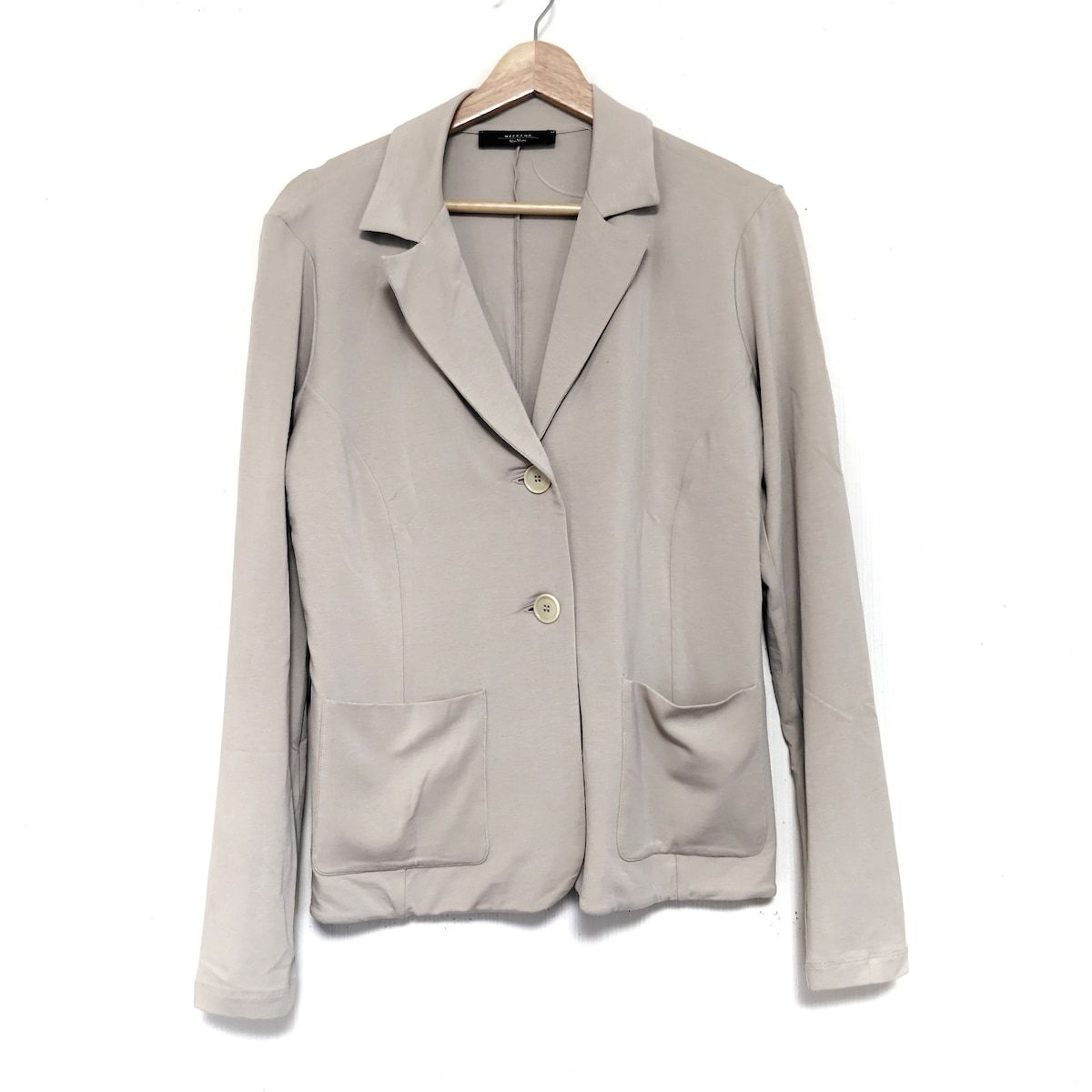 美品　MaxMara ベージュ ジャケット 美品✨MaxMara コーデュロイジャケット ベージュ 40 M〜L 着痩せ