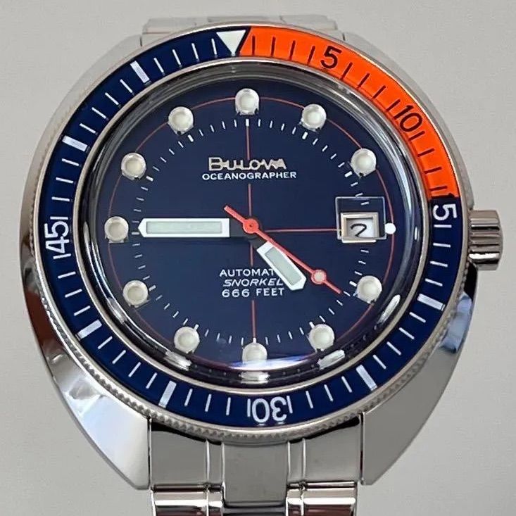 美品】ブローバ BULOVA オーシャノグラファー デビルダイバー 復刻 AT