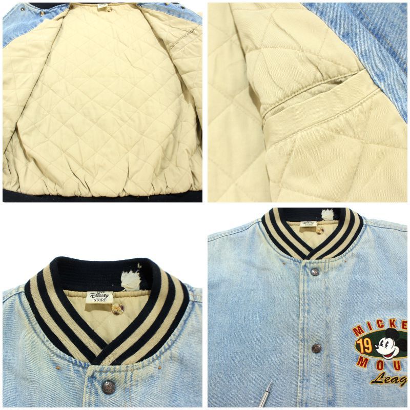 90s vintage Disney ミッキーマウス Mickey Mouse 中綿 デニム
