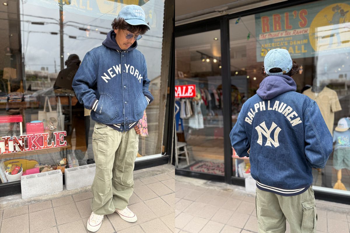 【RalphLauren】MLB Yankees ヤンキース デニム ジャケット Polo Ralph Lauren Yankees Denim Jacket - Navy