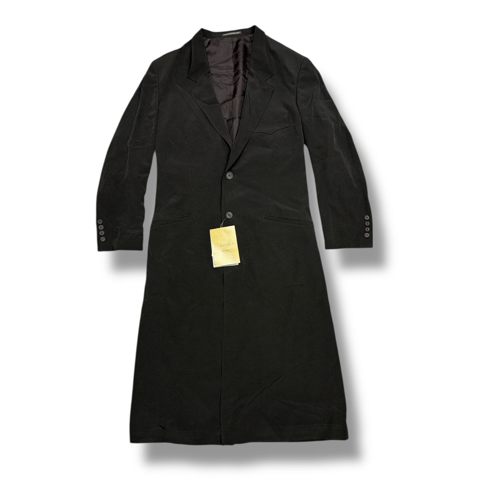 Yohji Yamamoto TAタキシード 後ろフレアロング JKT yohji yamamoto - pour homme | 後ろフレアロングJKT / TA