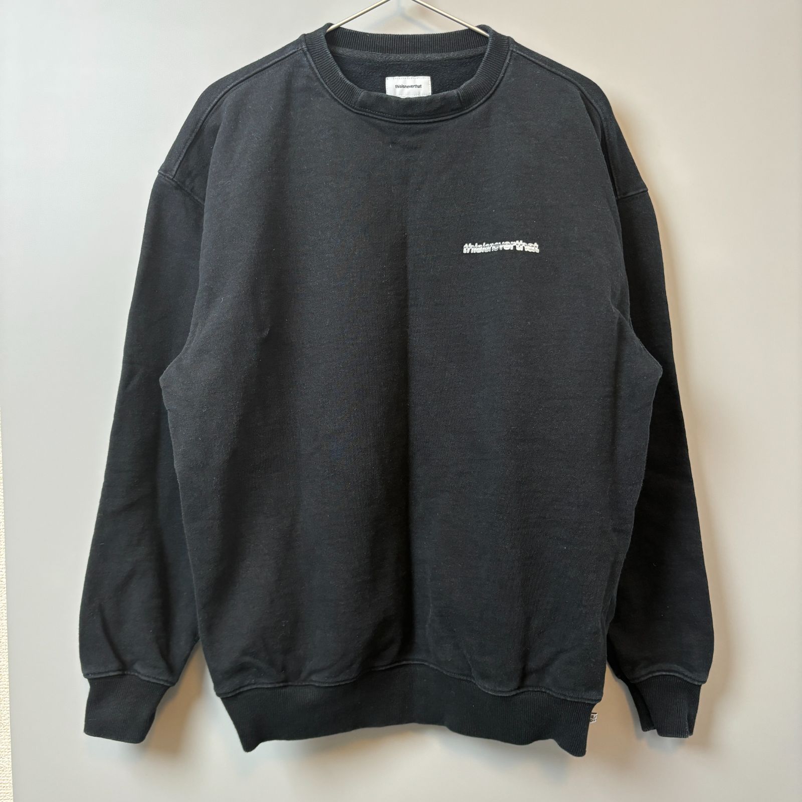 春到来SALE【thisisneverthat】スウェット|ブラック|サイズL 春到来SALE【thisisneverthat】スウェット|ブラック|サイズL