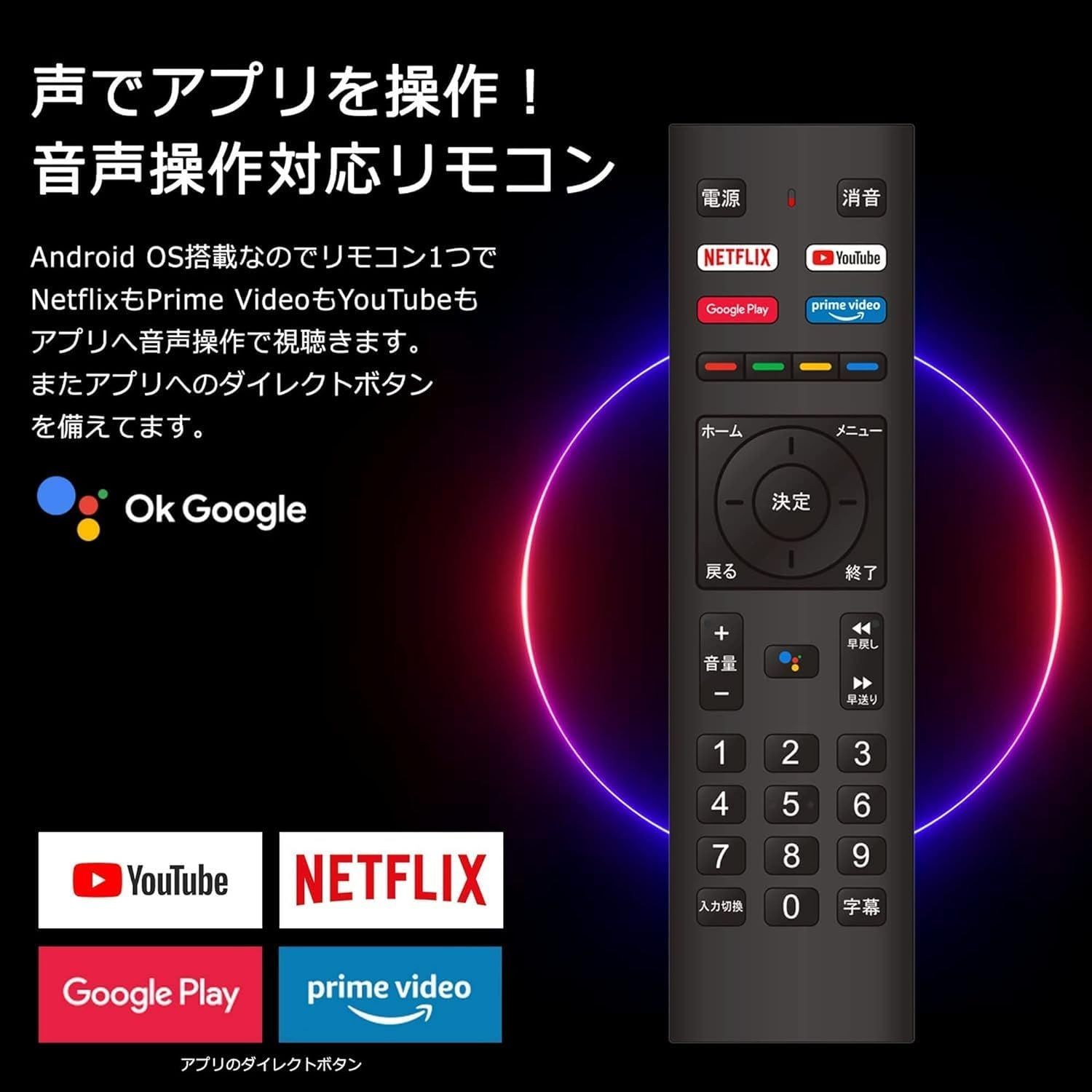 話題の動画配信サービス(VOD)視聴専用TV24V型 チューナーレス TV