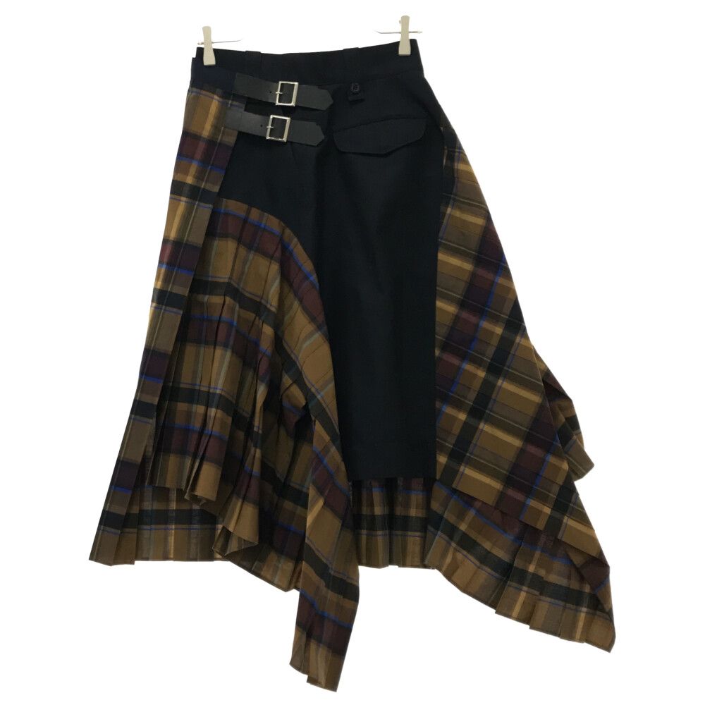 sacai スカート Sacai アシンメトリー スカート | ブラック | FARFETCH JP