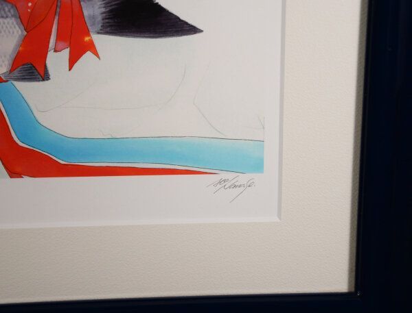 内田皓夫 額入り版画⭐︎ 内田皓夫(うちだてるお) 型染画 【門】一九型