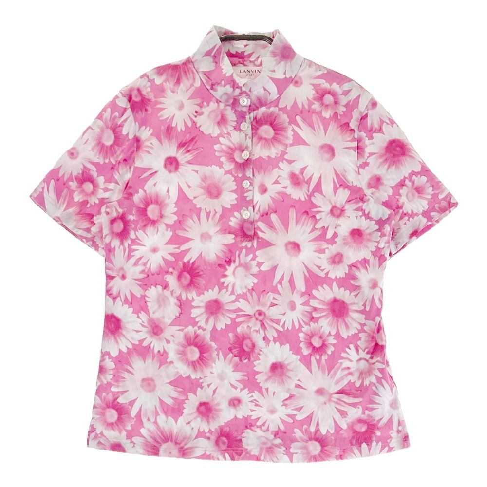 値下げ ランバンスポール 38サイズ Mサイズ サイズ:38 LANVIN SPORT ランバン スポール 襟付き 半袖Tシャツ