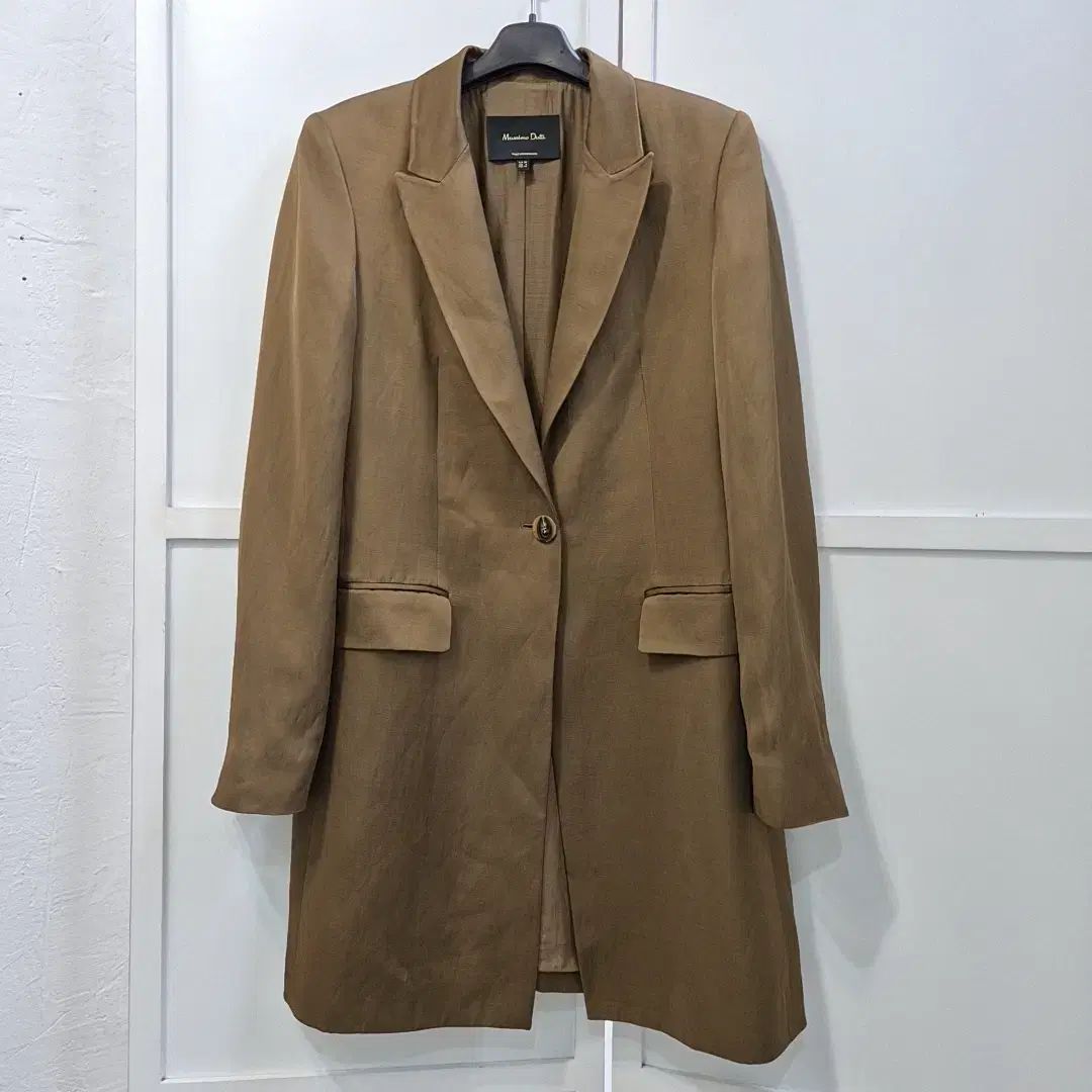 Massimo Dutti マッシモドゥッティ サテン ロング ジャケット