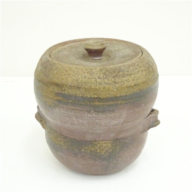 丹波焼 市野元和造 丹波赤土部釉水指 共箱 水指し 茶道 茶道具 おしゃれ 水差し 抹茶 インテリア 茶器 水器 お茶 骨董 茶会 7月 夏