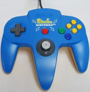 ニンテンドウ64ハード　ピカチュウN64コントローラ(ブルー＆イエロー) ニンテンドウ64ハード ピカチュウN64コントローラ(ブルー