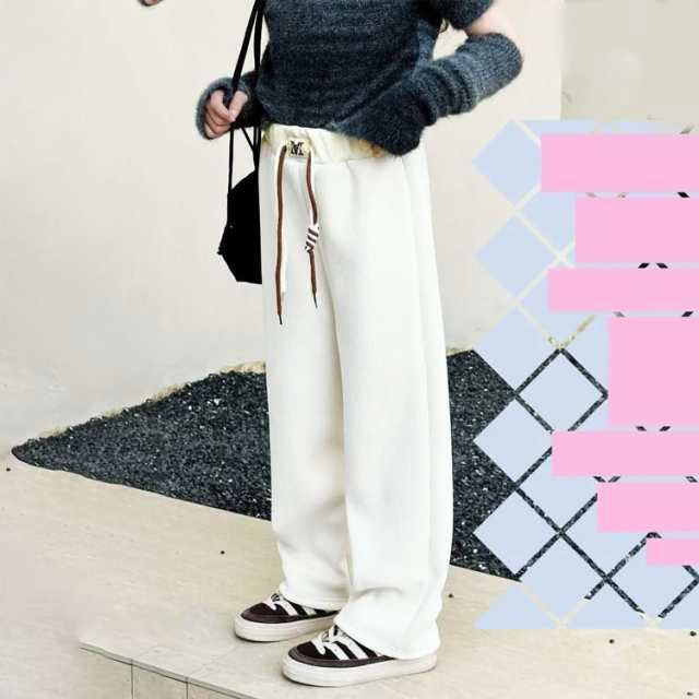 子供服 女の子 ロングパンツ ジュニア ボトムス 裹起毛 長ズボン ゆったり シンプル ウエストゴム ポケット付き スポーツ ゆったり ボトムス 普段着 カジュアル シンプル 秋冬 byp8258