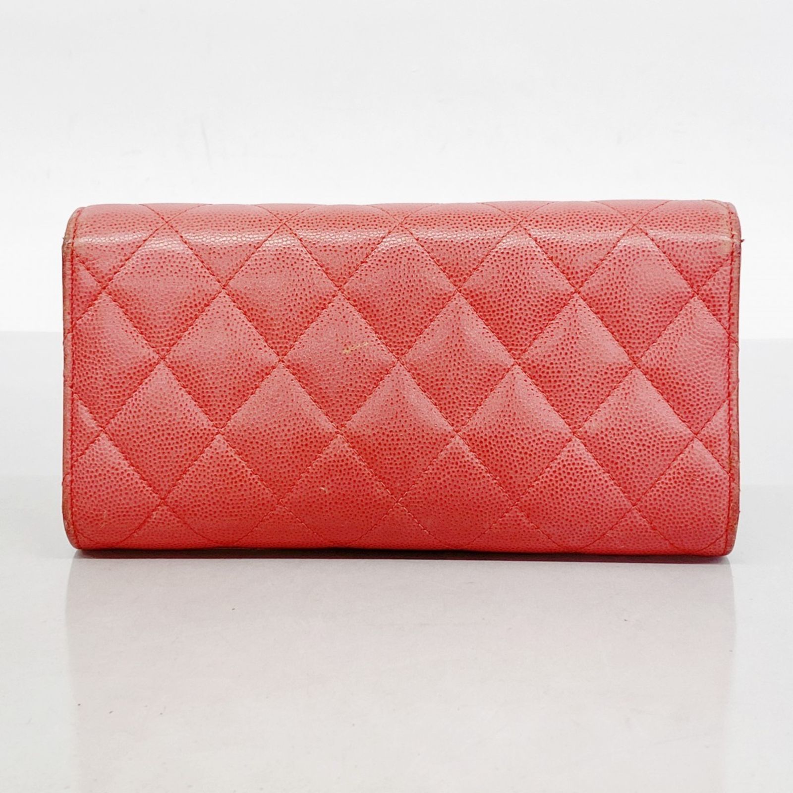 【ジャンク出品】CHANEL シャネル　財布　キャビアスキン CHANEL／シャネル】キャビアスキン3つ折り財布(29448967)のご