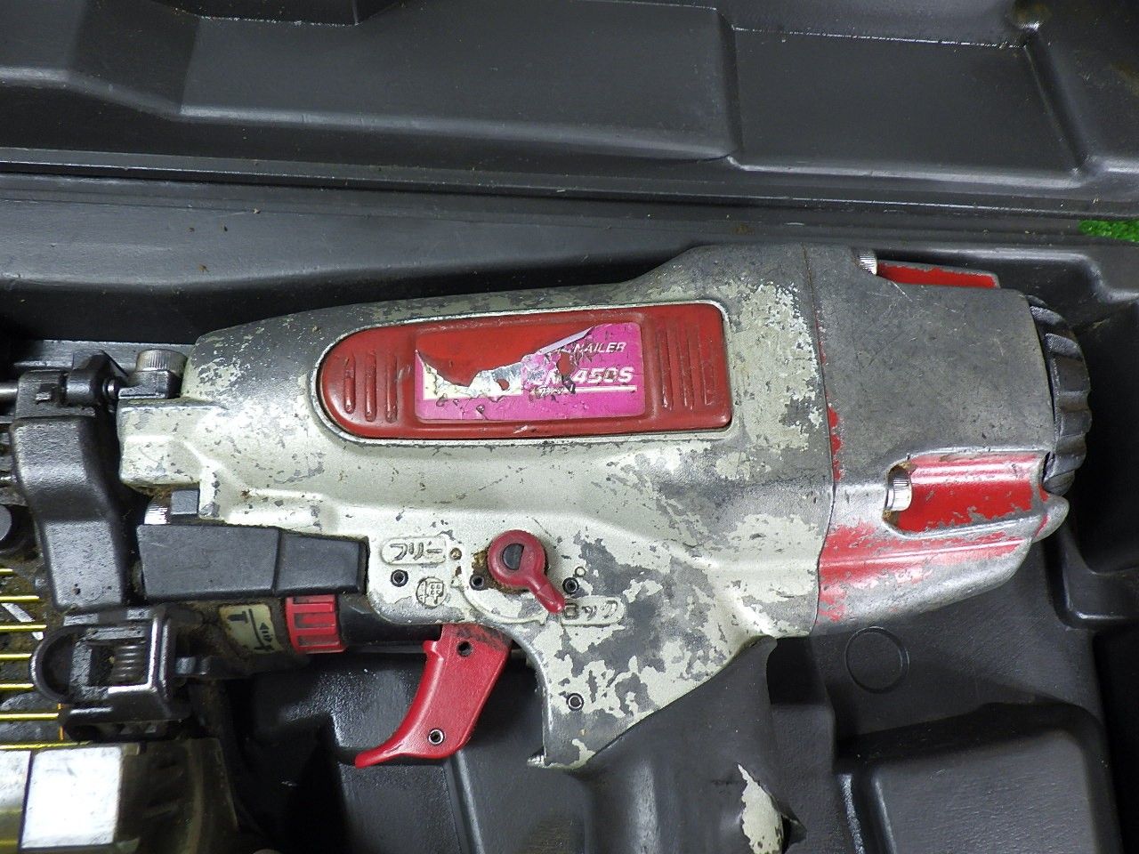 常圧 MAX コイルネイラ CN-450S 釘打ち機 エア工具 時エア漏れなし 品