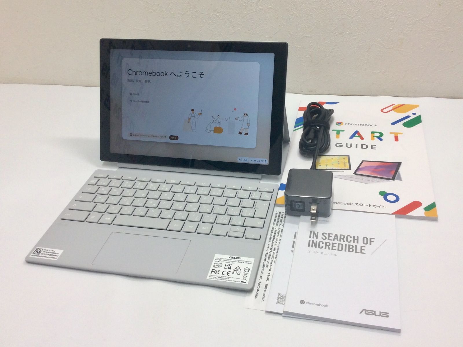 ASUS Chromebook クロームブック CM30 Detachable CM3001 LTEモデル 10.5インチ 64GB メモリ 4GB 判定○ au版SIMフリー