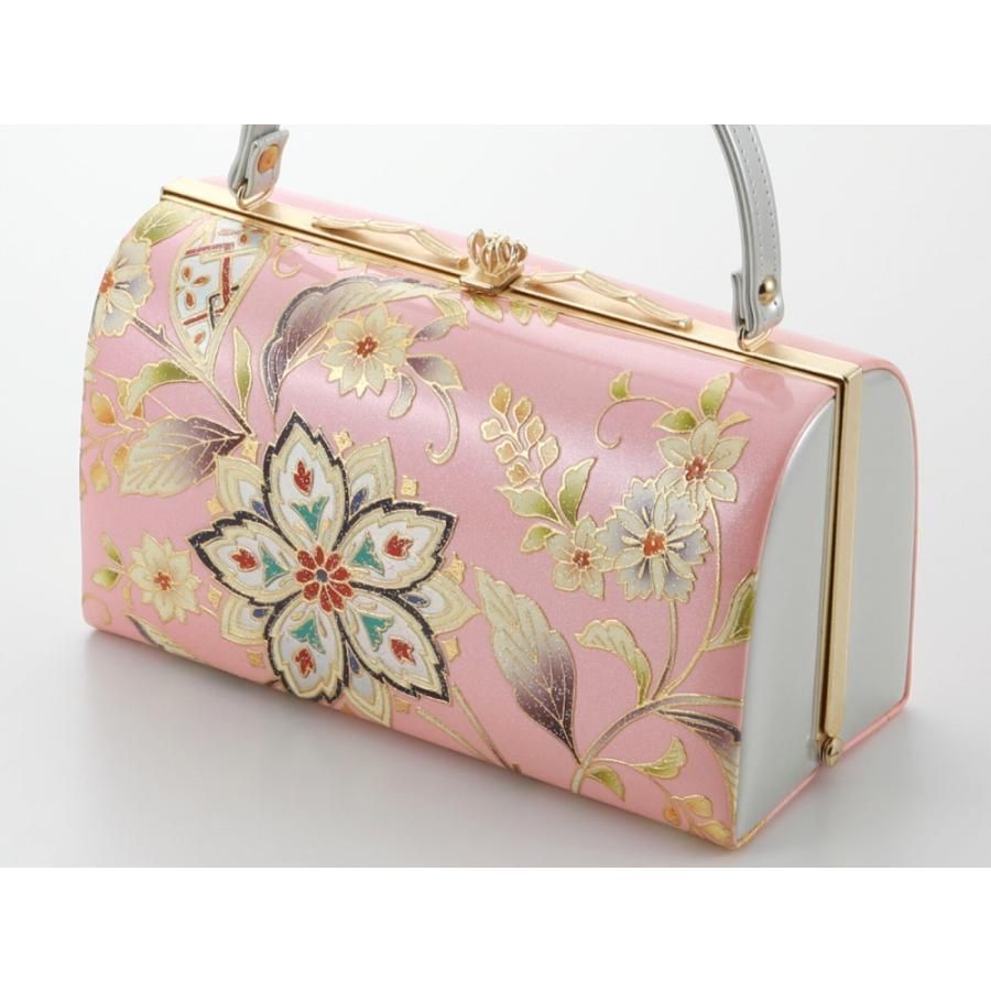 振袖用 草履バッグセット 三枚芯 ラメ入り Lサイズ ピンク bs-376-26