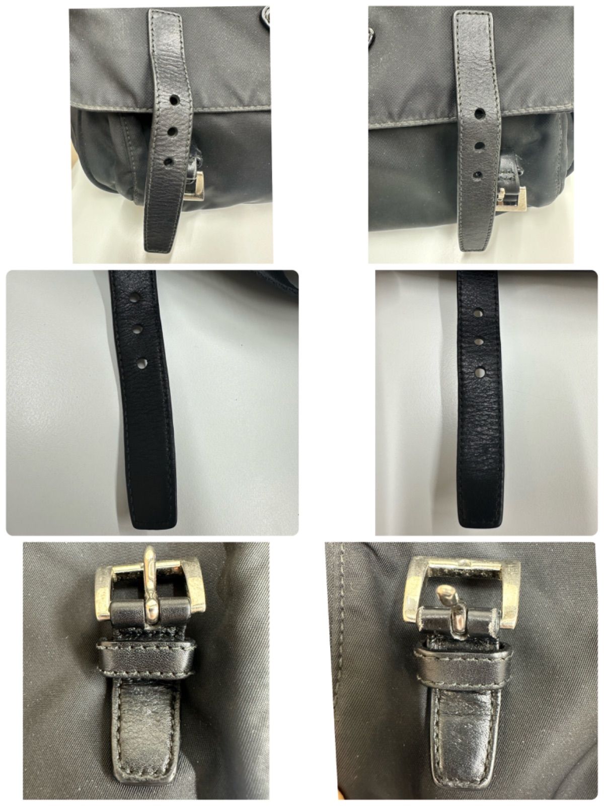 【美品　定番人気商品】プラダ ショルダー バック PRADA バッグ ナイロン レザー メッセンジャー　 正規品　プラダPRADA 斜めがけショルダーバッグ イタリア製 白タグあり　1240904004021AS （SNA)