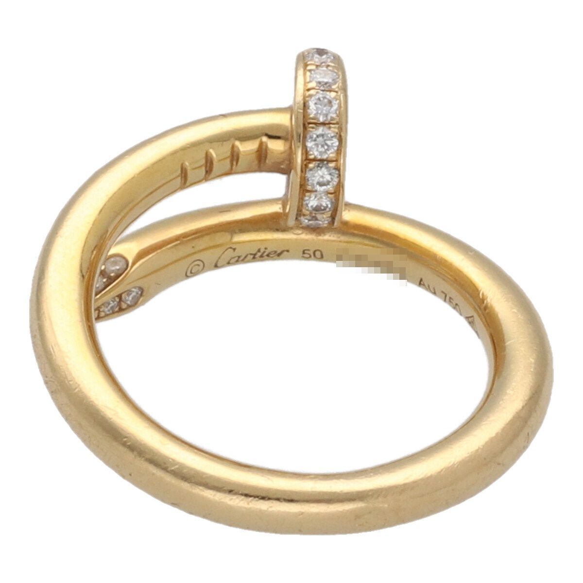 中古】 Cartier カルティエ ジュストアンクルリング 50 B4216950 K18YG 