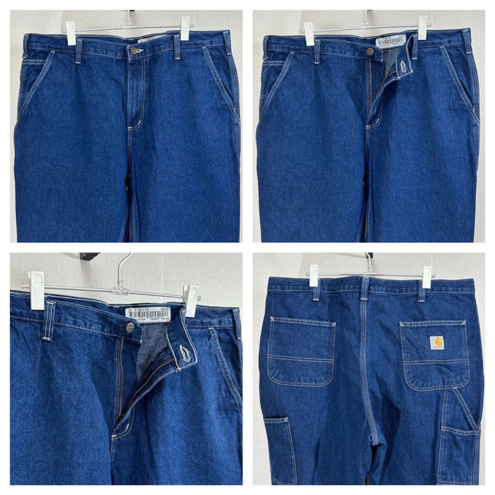 カーハートCarharttデニムペインターパンツ大きいサイズパッチロゴ紺