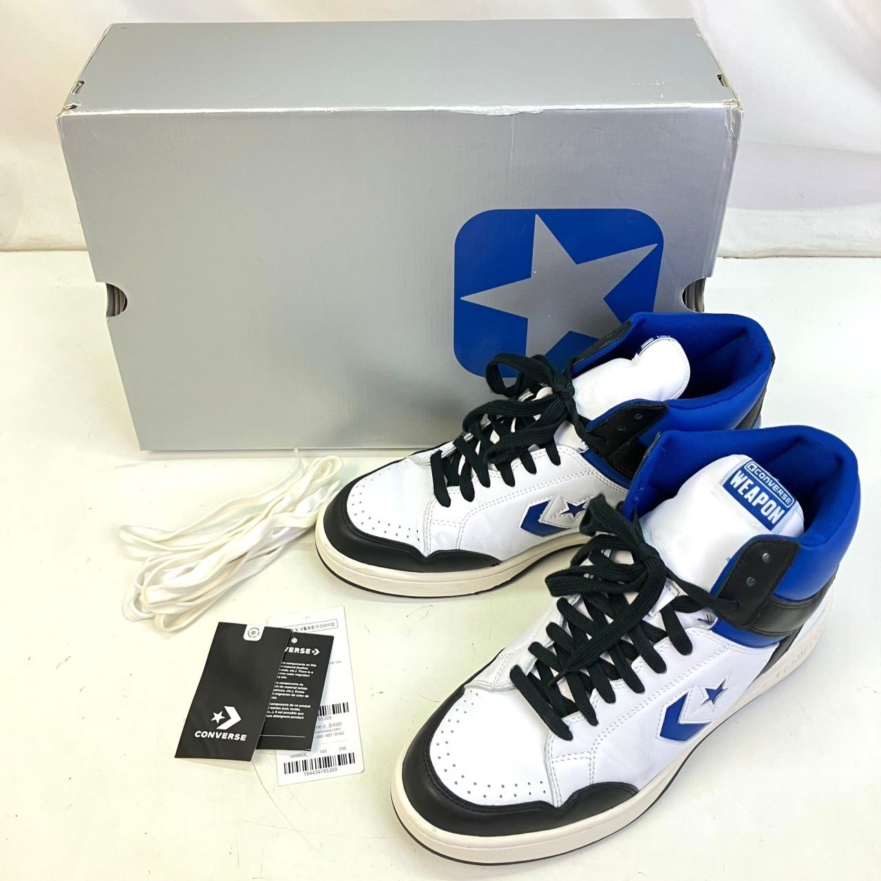01w-3279 CONVERSE FRAGMENT WEAPON MID WHITEROYAL A06083C