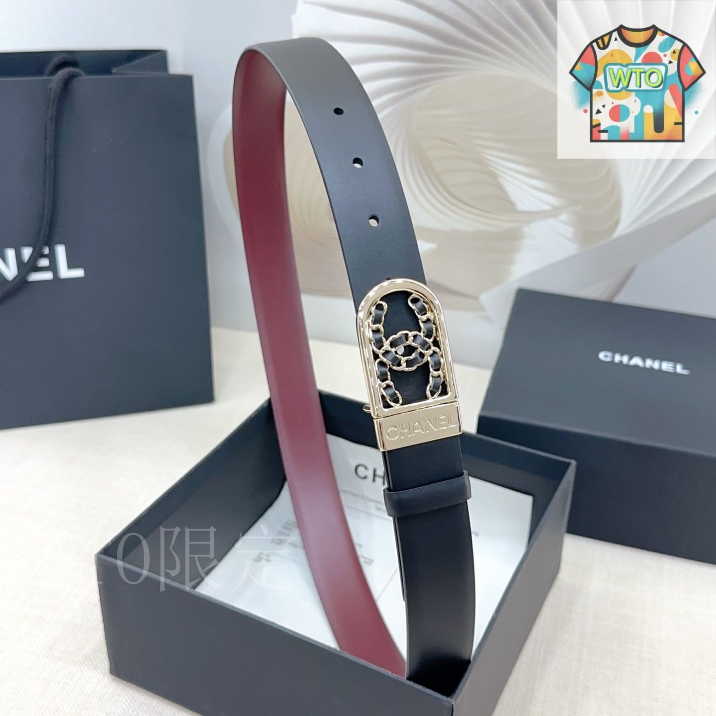 今日特価】Chanel ダブルフェイスレザーベルト-3 - メルカリ