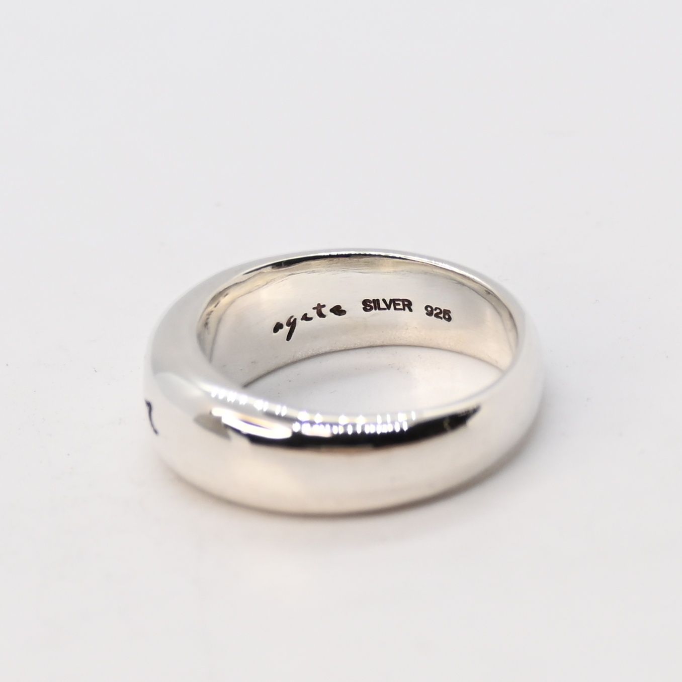 研磨済】 agete シルバー925 ロゴ リング 13号 アガット 指輪 - メルカリ