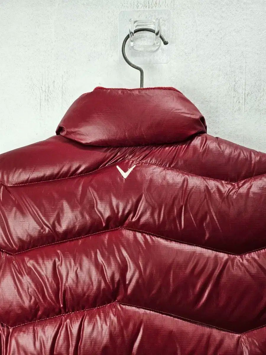 レディース ダウン軽量バーガンディ