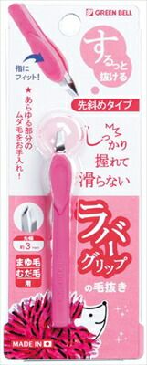 大人気商品  先斜め毛抜き・ラバーグリップ 【 グリーンベル 】 【 メイク 】ＧＴ－２１７毛抜き×12点セット  tt  