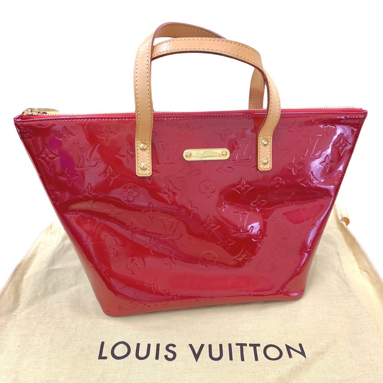 【上美品⭐️LOUIS VUITTON】 ルイヴィトン　 ヴェルニ ベルヴューPM 光沢仕上げ 赤　 ハンドバッグ　 レディース　 M93583  （AYA） 1/3/13