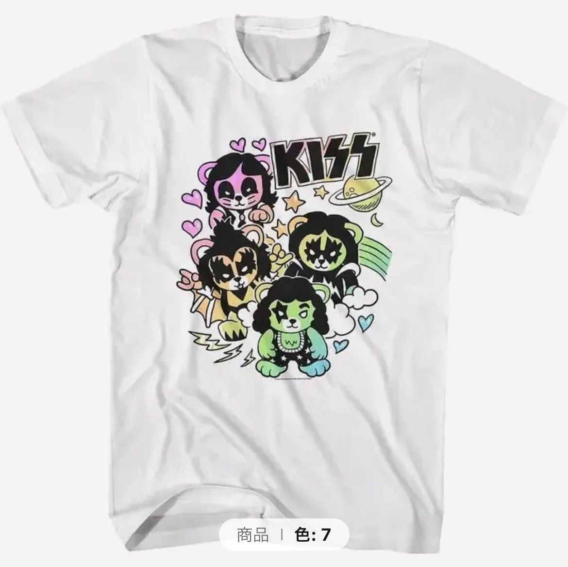 Kissバンドtシャツ　ホワイト系　全23種【新品】