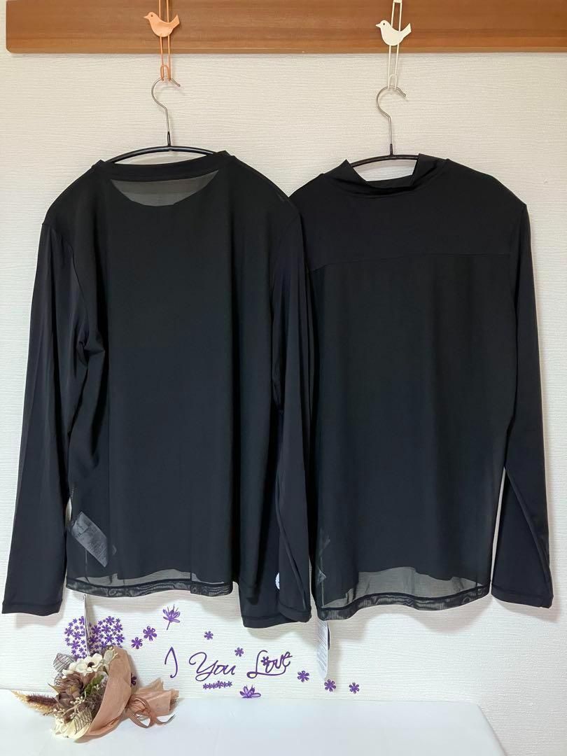 夏物在庫処分❗️マルボン 男 【XL】メッシュ長袖インナー2着●丸首モックネック 夏物在庫処分❗️マルボン 男 【XL】メッシュ長袖インナー2着