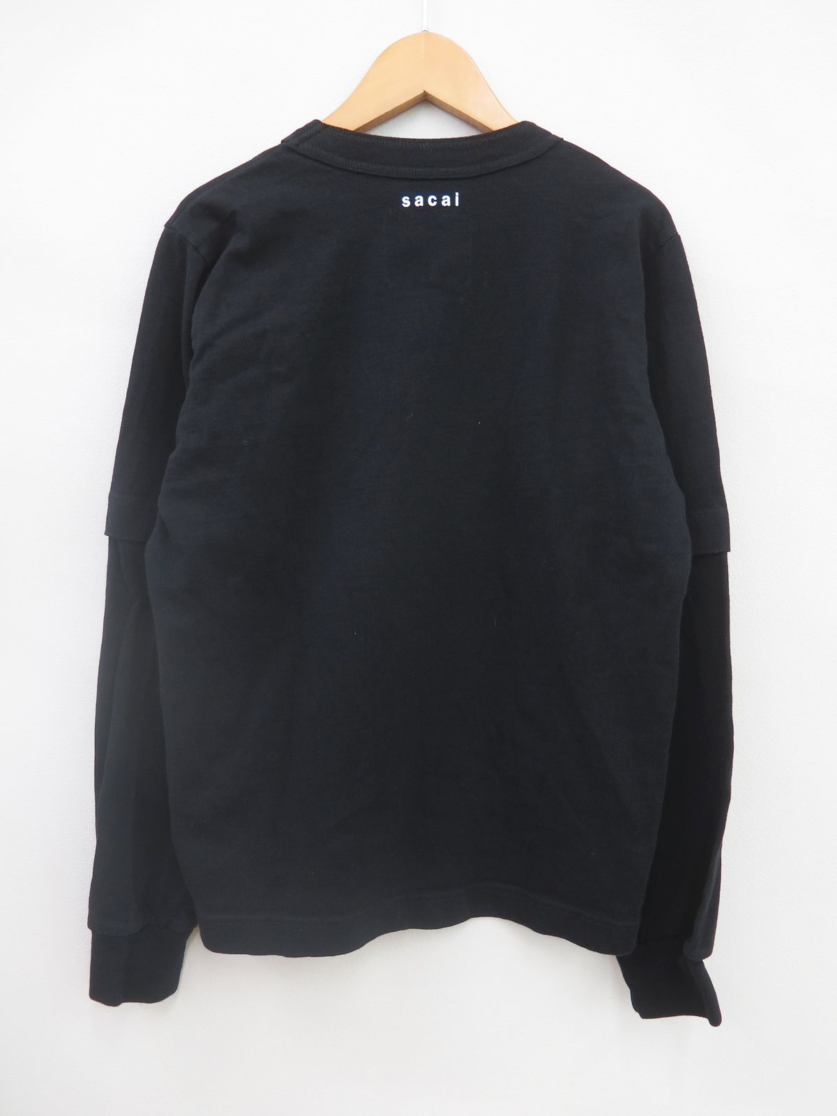 sacai×KAWS サカイ/カウズ 21-0287S 21SS Flock Print Long Sleeve T 