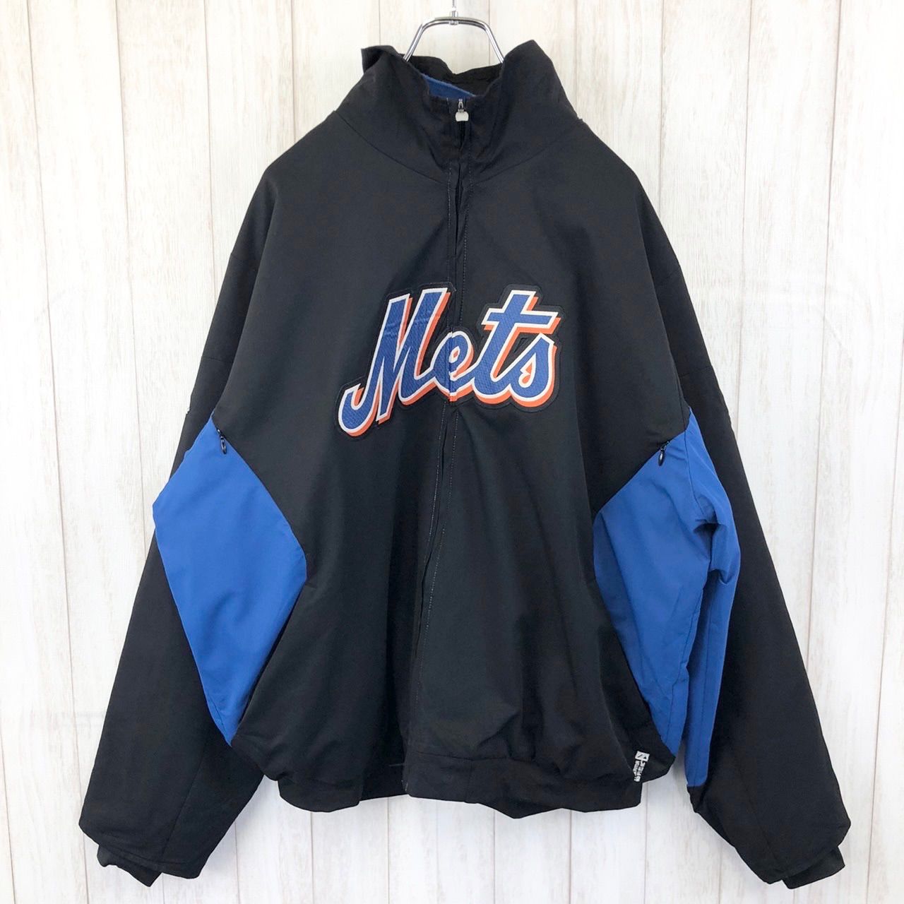 Majestic マジェスティック MLB Mets ニューヨークメッツ 刺繍ロゴ