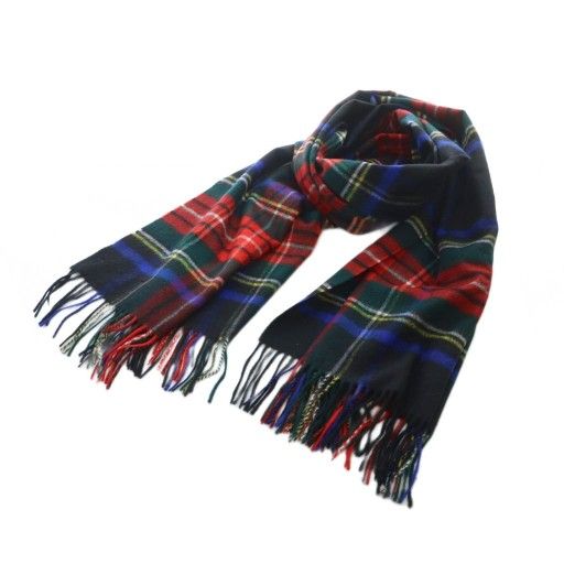 ジョンストンズオブエルガン Johnstons of Elgin マフラー ストール カシミヤ マルチカラー 黒 ブラック 青 赤 レッド 黄色 チェック |RI OS