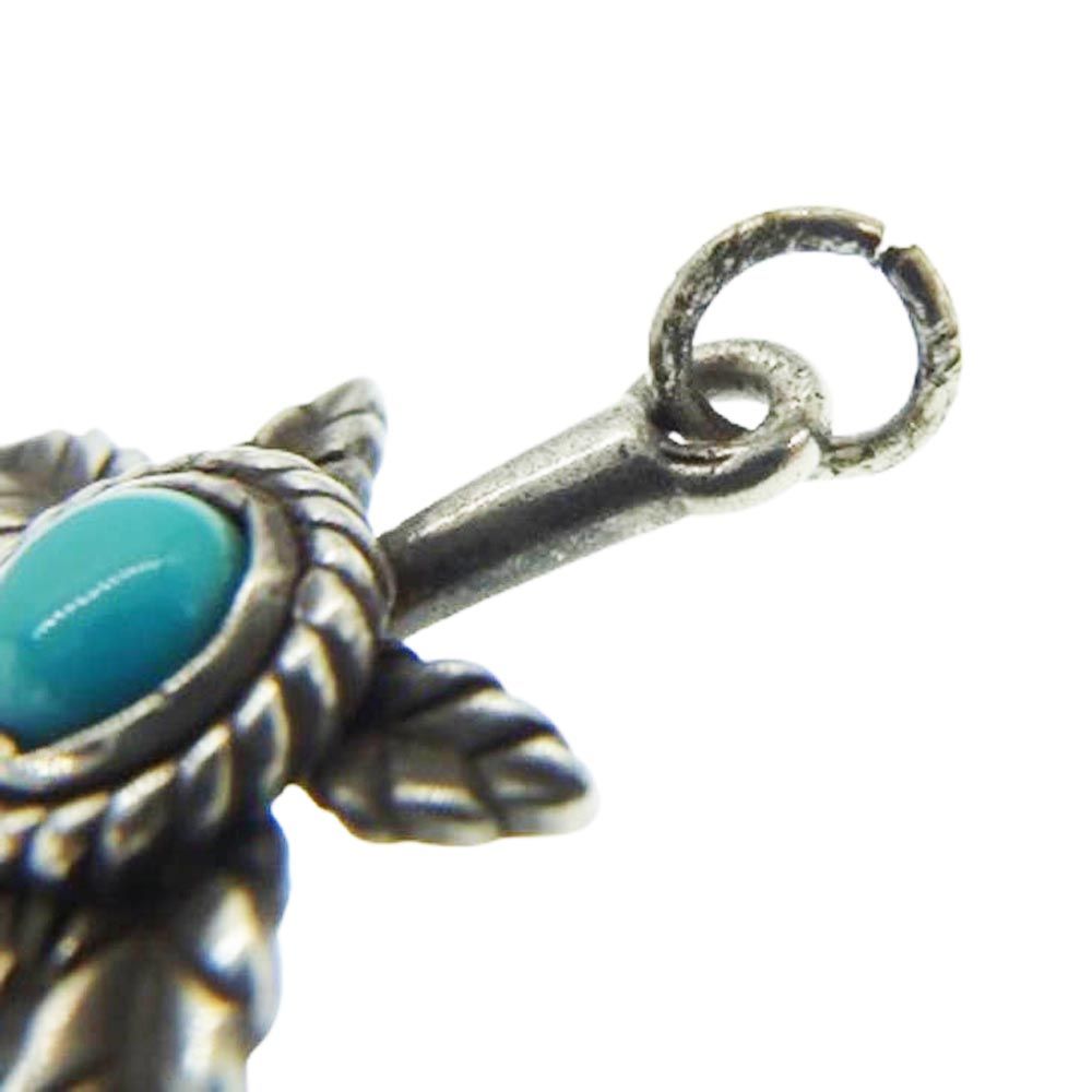 美品 TADY&KING ガンジャ ネックレス トップ シルバー ストーン 人気