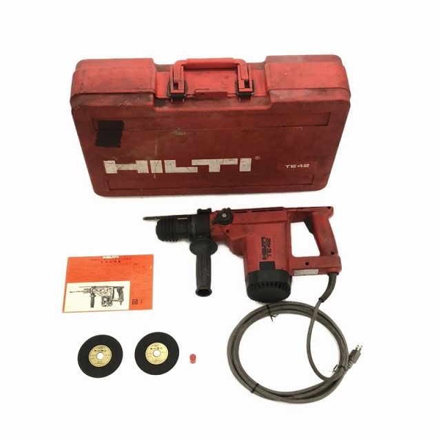 ☆中古品☆ HILTI ヒルティ100V ロータリーハンマードリル TE42 ハツリ ハンマドリル 95020