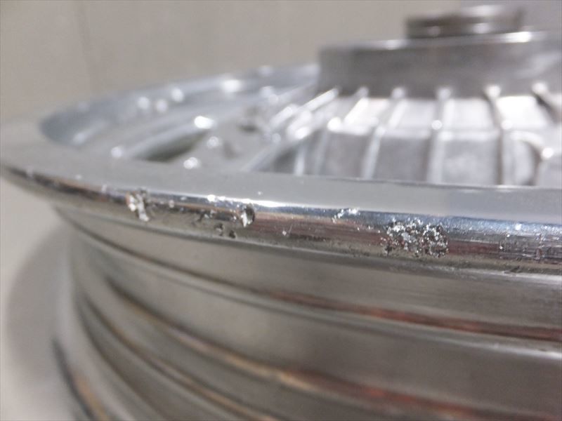 CBX400F リアホイール バレル研磨仕上げ CBX550F CBX HONDA CBX400F リアホイール バレル研磨仕上げ CBX550F CBX HONDA