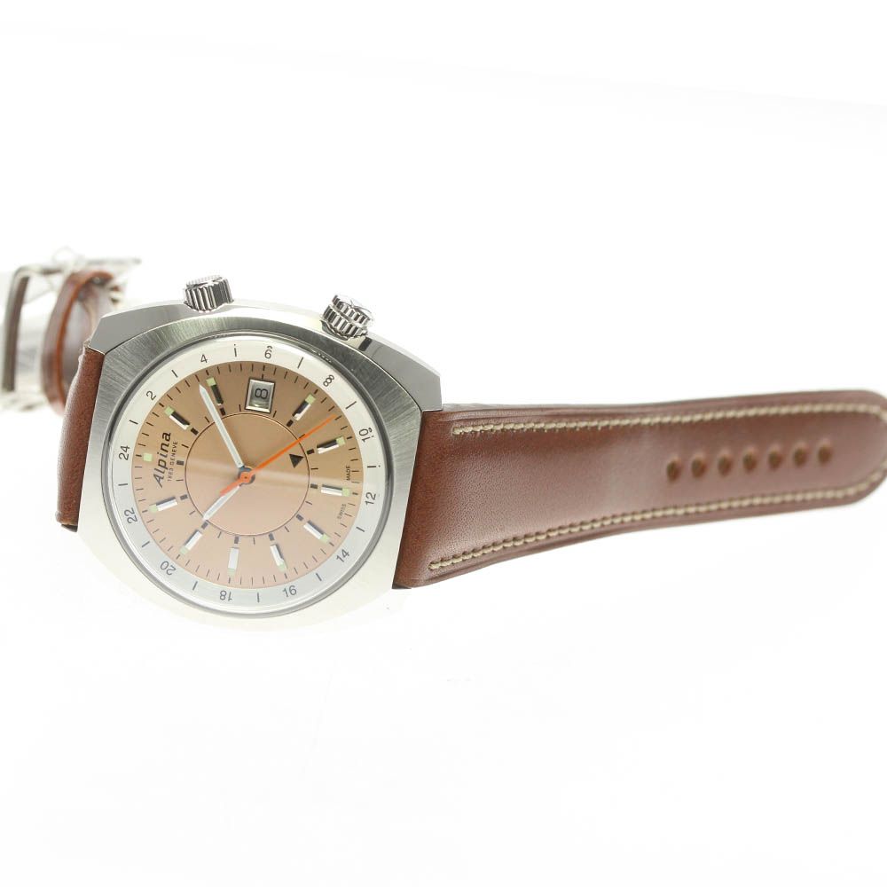 5年保証 アルピナ Alpina AL-555RGS4H6 スタータイマー GMT デイト 自動巻き メンズ未使用品箱・保証書付き_684390  59500円 時計