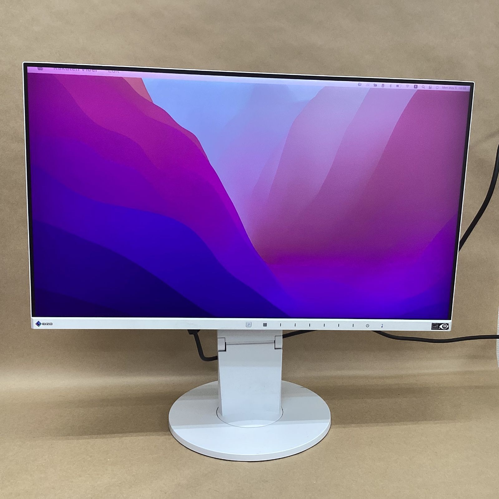 EIZO 液晶モニター FlexScan EV2450 ホワイト フレームレス 23.8インチ フルHD 1920×1080 16 9 IPS HDMI対応 USBハブ 高さ回転 PS スイッチ対応