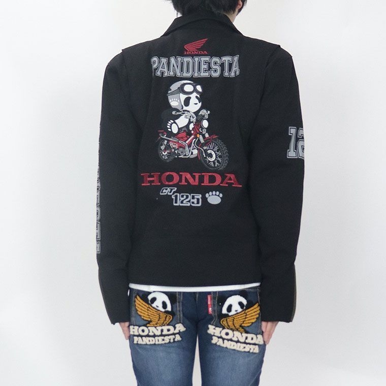 パンディエスタ×HONDA新品メンズライダースジャケット刺繍サンプルL程度 パンディエスタ×HONDA新品メンズライダースジャケット刺繍