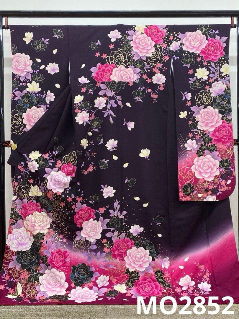 振袖 豪華 銀通し 刺繍 金彩 身丈175cm 撥水加工済 トールサイズ