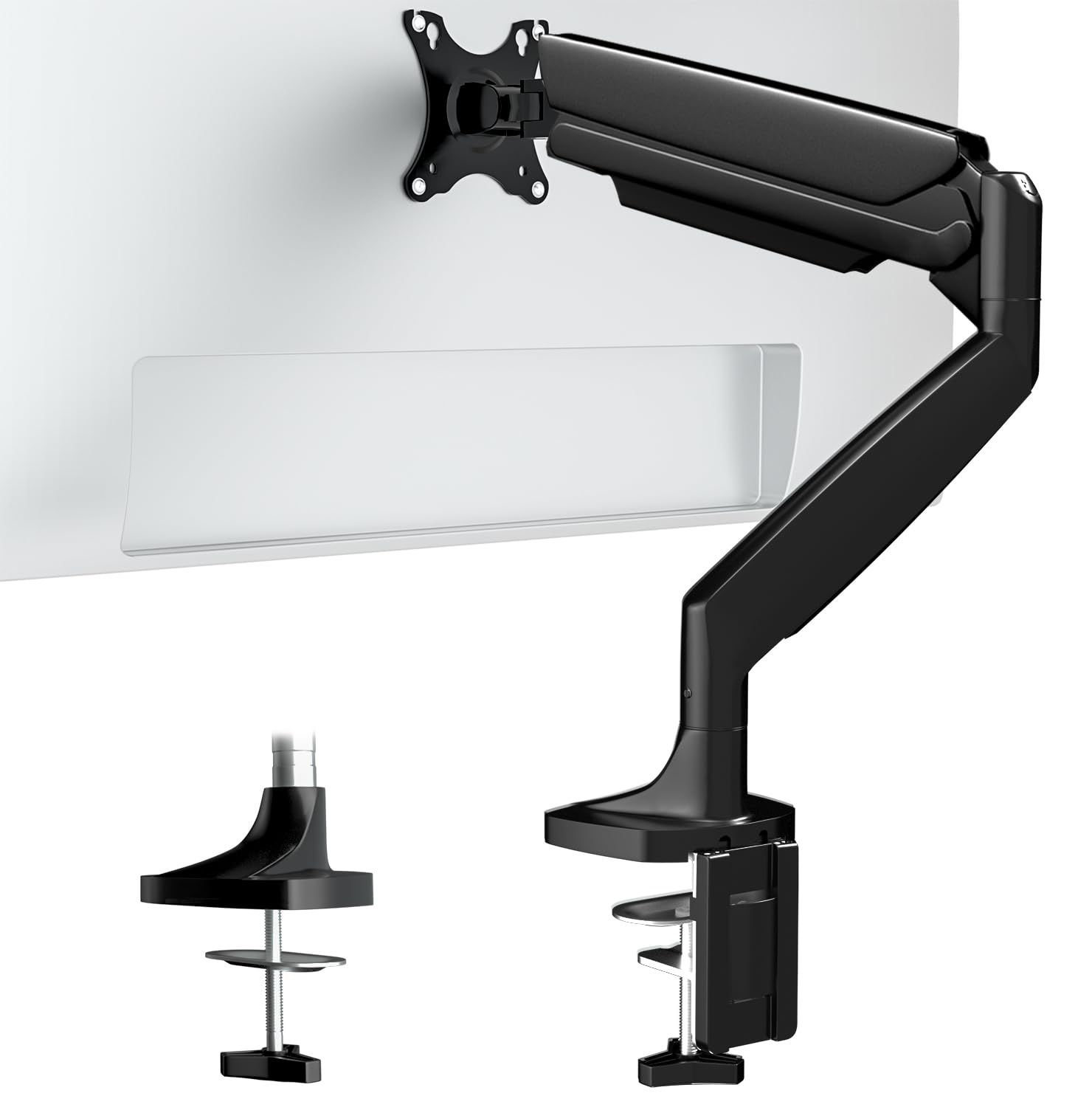 楽天市場】EastForce 自由自在 8関節ロングモニターアーム シングル