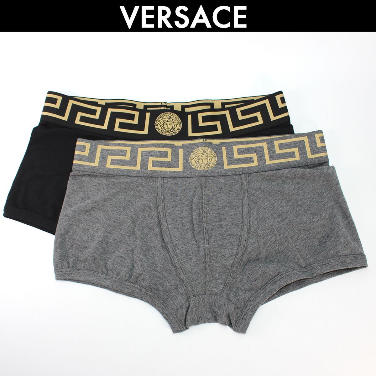 VERSACE ヴェルサーチェ グレカ ボーダー ボクサーパンツ トランクス 2