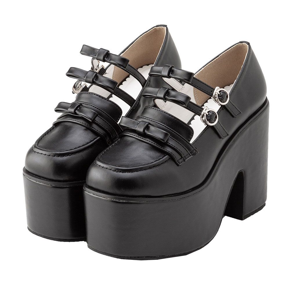 廃盤 BODYLINE 新品 厚底 木底 シューズ 黒 地雷 【Lサイズ】 楽天市場