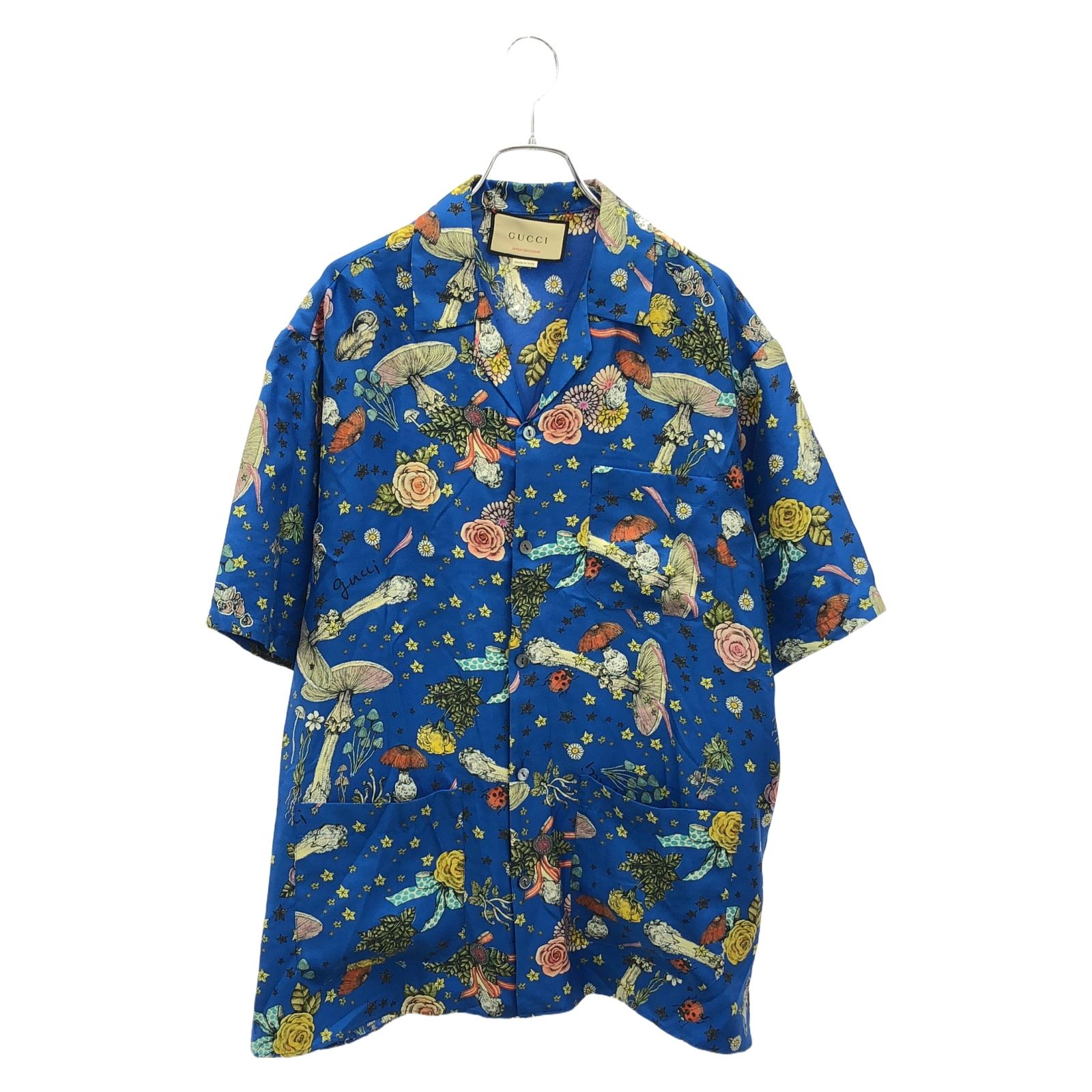 GUCCI グッチ ×ヒグチユウコ シャツ ブルー マルチ 半袖シャツ
