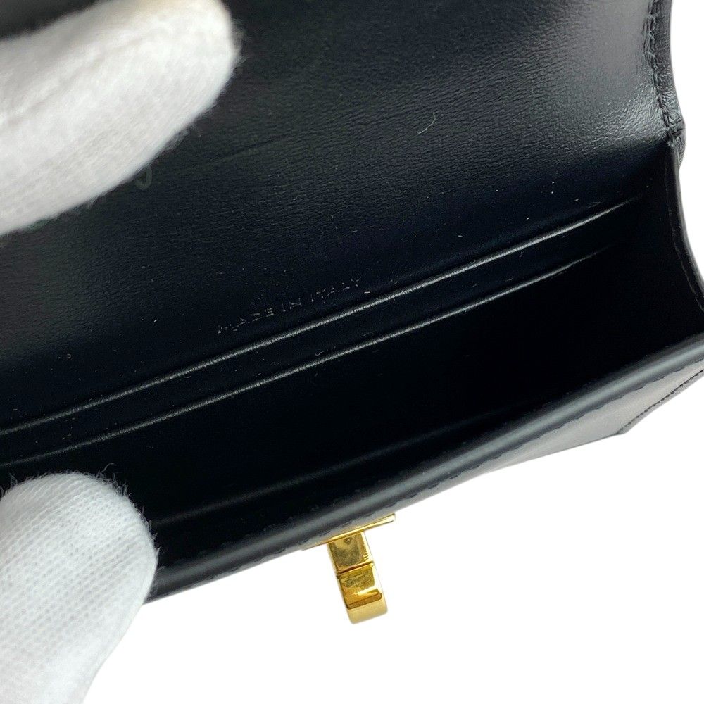 □新同□ セリーヌ フラップ付きカードホルダー 16 セーズ カード  