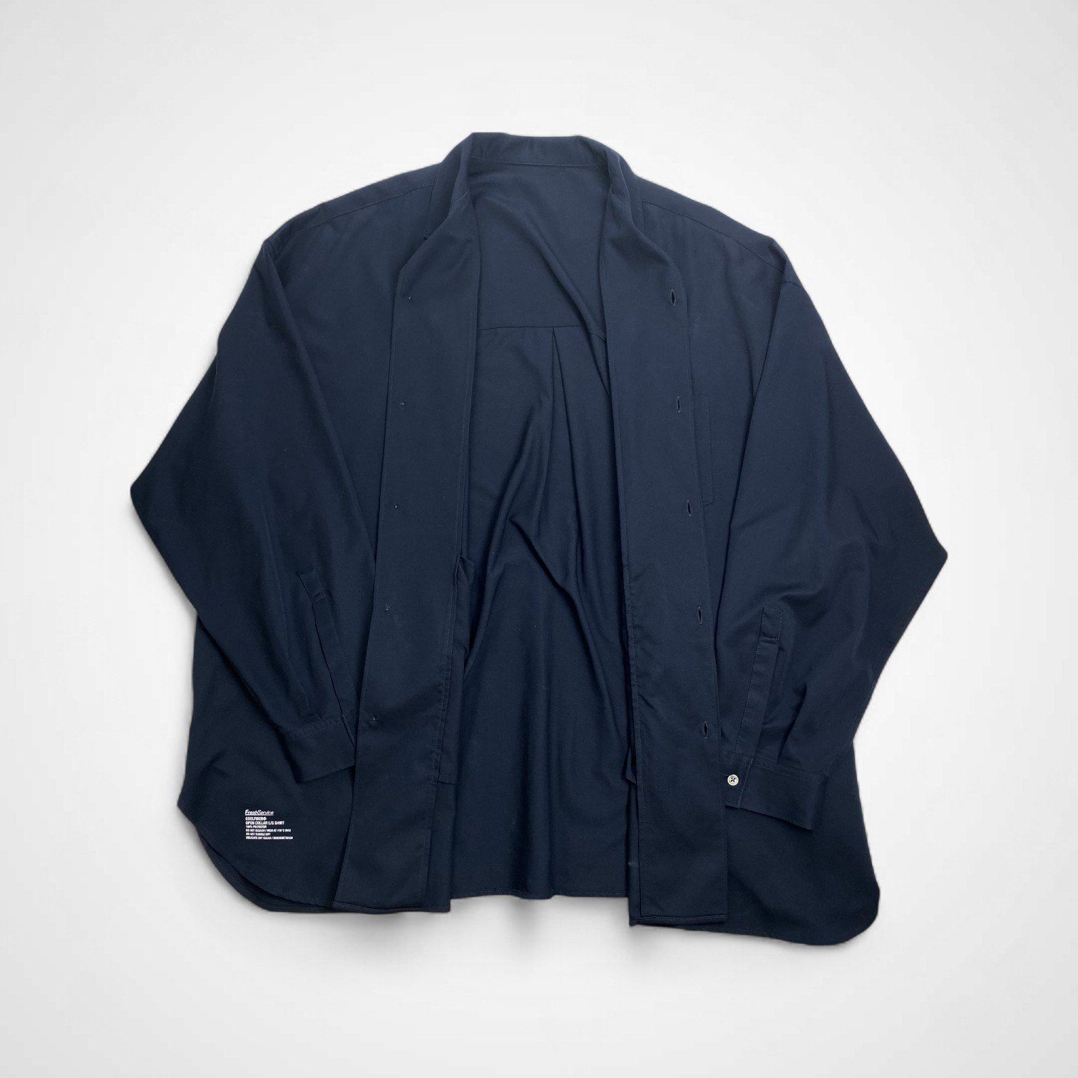 Fresh Service フレッシュサービス COOLFIBER OPEN COLLAR L S SHIRT シャツ 参考定価 16 000 tax SIZE L