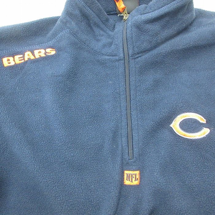 M/古着 長袖 ハーフジップ フリース ジャケット メンズ 90s NFL