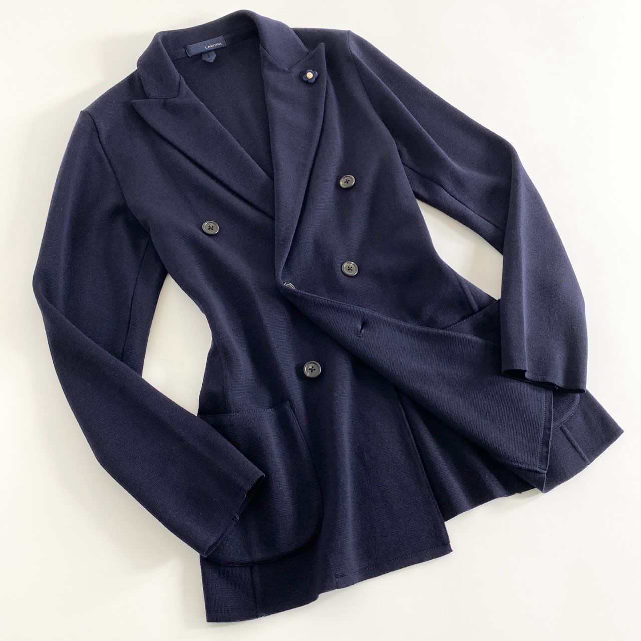 54A15 《美品》 LARDINI ラルディーニ ダブルニットジャケット S