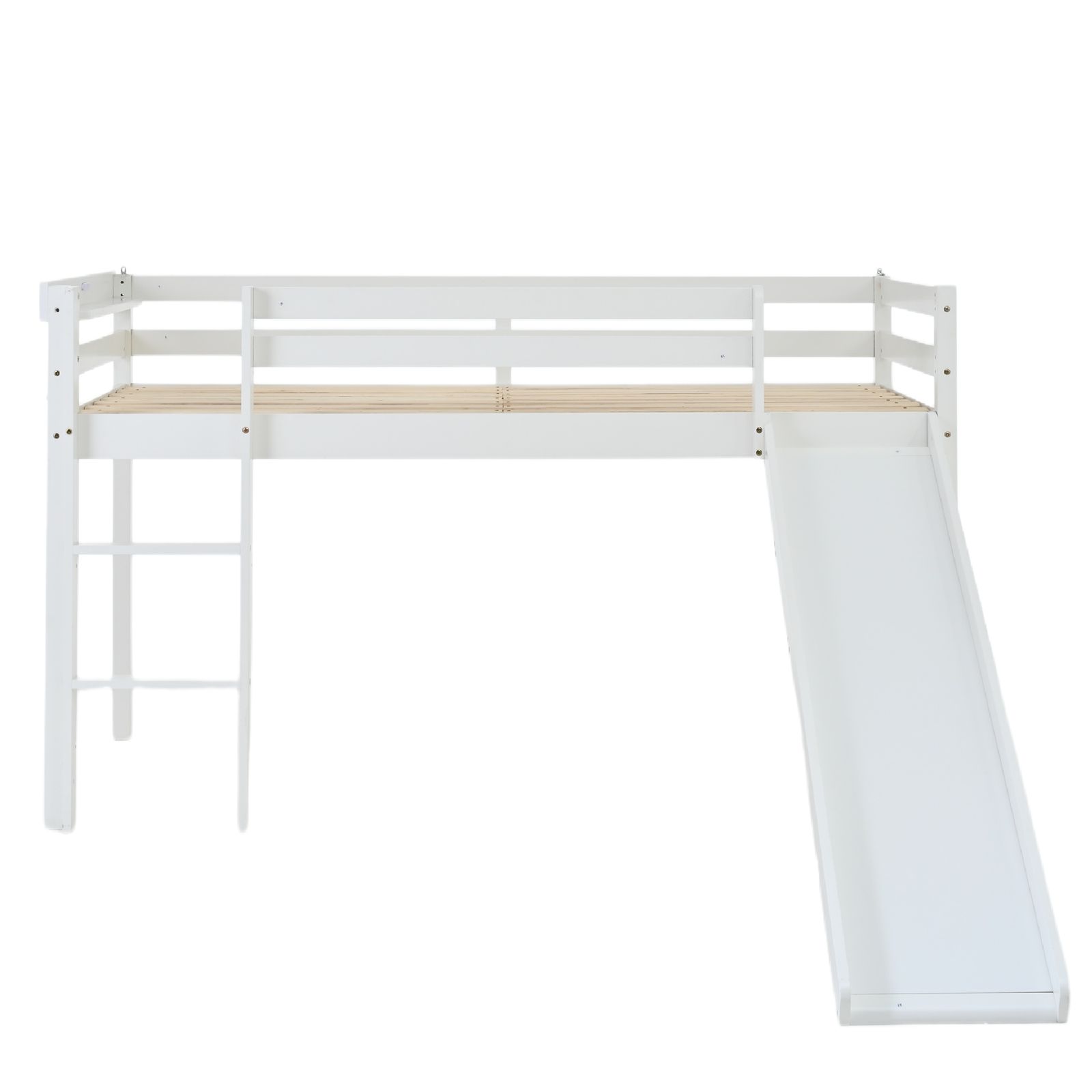 10 割 ホワイト ロフトベッド 頑丈 ロータイプ 階段付き 天然木 コンセント付き シングル 宮付き 滑り台付き収納棚付き 収納 北欧風 大人 一人暮らし ベッド 木製ロフトベッド